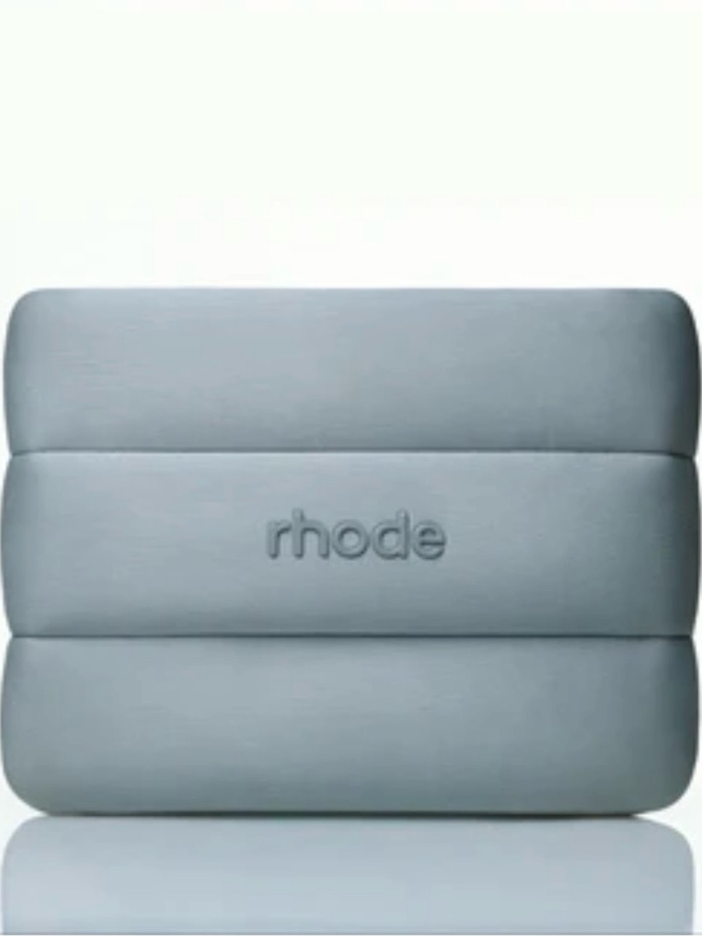RHODE light grey makeup pouch